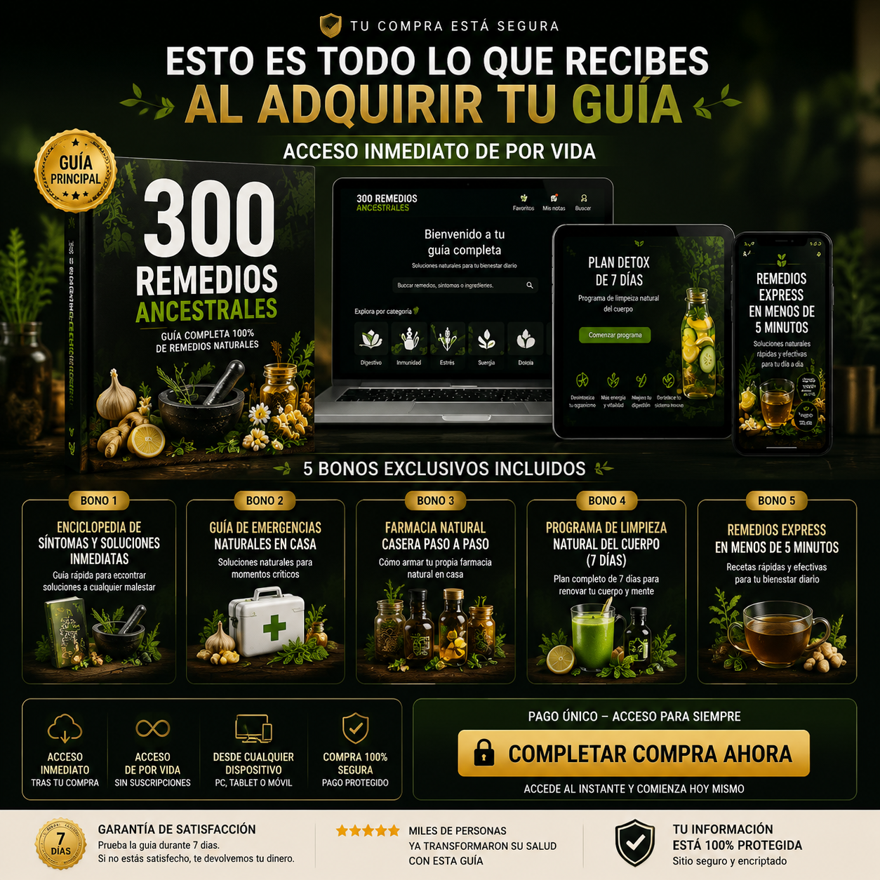 300 REMEDIOS ANCESTRALES + 5 BONUS